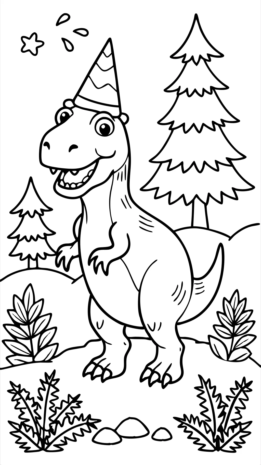 coloriages T rex imprimables